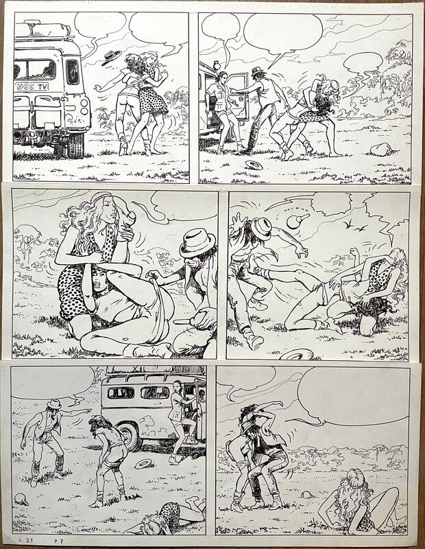En vente - Manara - Le Declick page - Planche originale