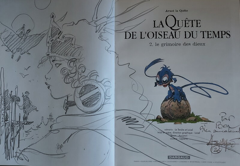 Mohamed Aouamri, La Quête de L'Oiseau du Temps - Le Grimoire des Dieux EO - Dédicace
