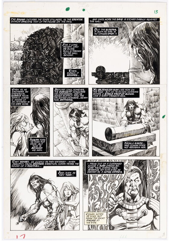 John Buscema, The Savage Sword of Conan - Planche originale