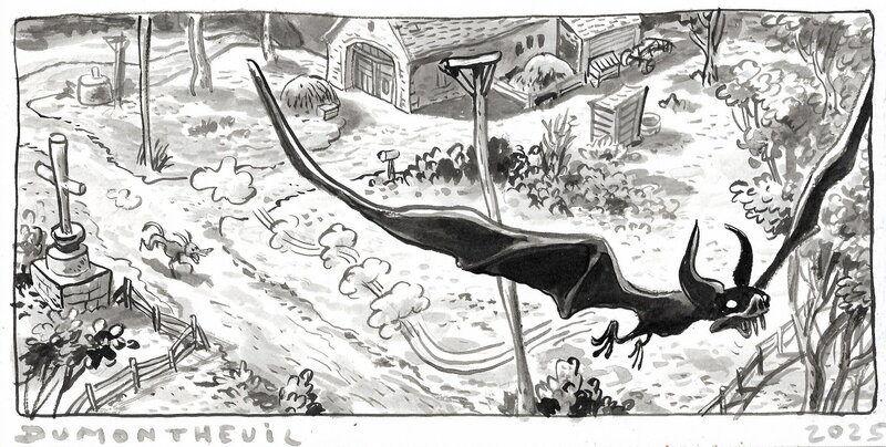 Nicolas Dumontheuil, Illustration inspirée par l'univers de Gunnar le vampire - Illustration originale