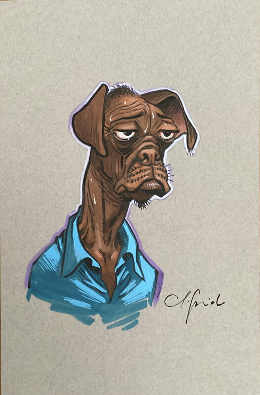 Juanjo Guarnido, Blacksad. Sebastian Fletcher - Illustration originale