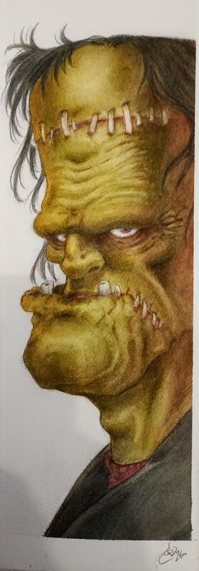 Grégory Lange, Monstre de Frankenstein - Illustration originale