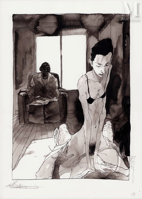 Le Dernier Modèle par Stéphane Levallois - Planche originale