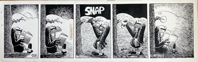 En vente - Russ Myers, Broom Hilda daily 8-2-72 - Planche originale
