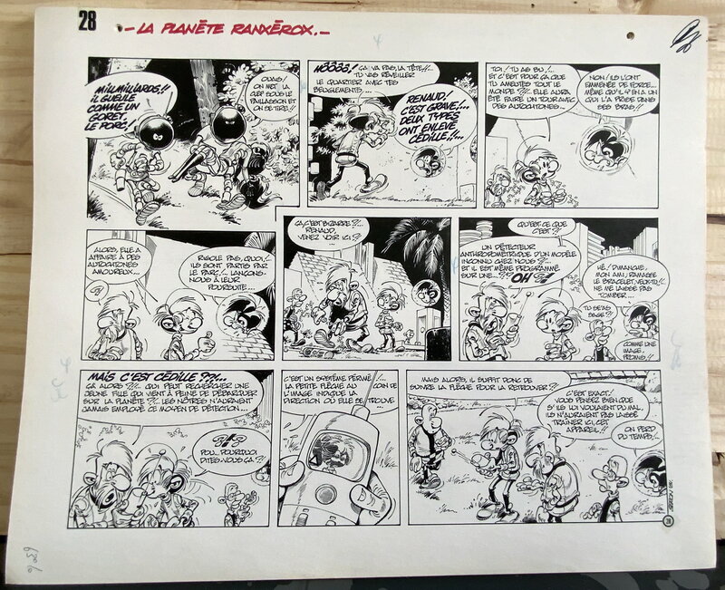En vente - La planete Ranxerox par Pierre Seron - Planche originale