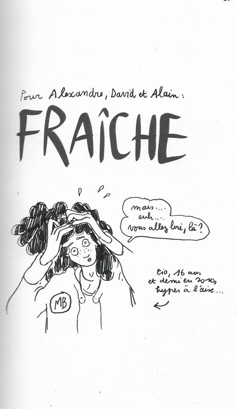 Marguerite Boutrolle, Dédicace sur l'album Fraîche - Dédicace