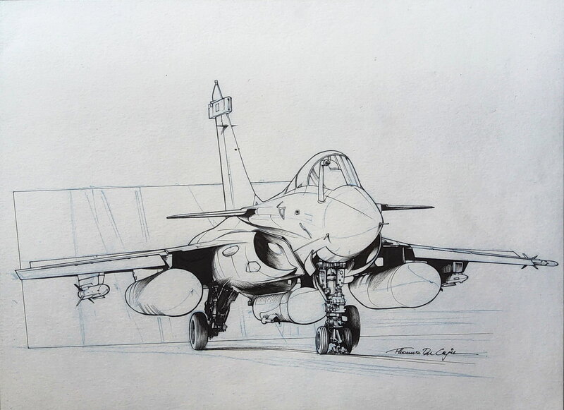 Thomas Du Caju, Le Rafale, page 47 de Girls & Wings - Planche originale