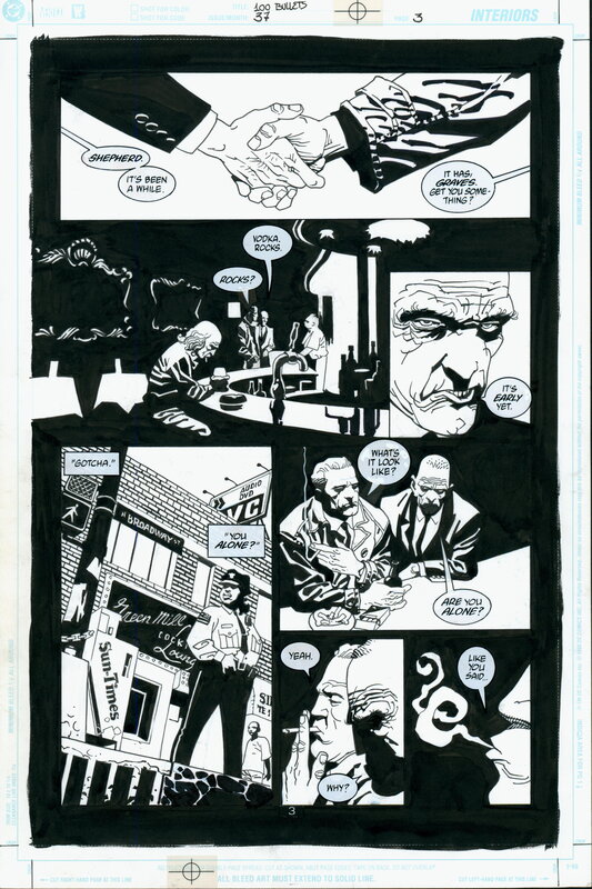 Eduardo Risso - 100 Bullets #37, p.3 - Original Illustration