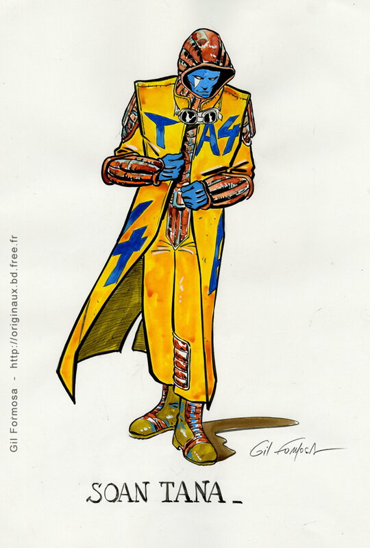 Gil Formosa, Druillet création de personnage 2 - Illustration originale