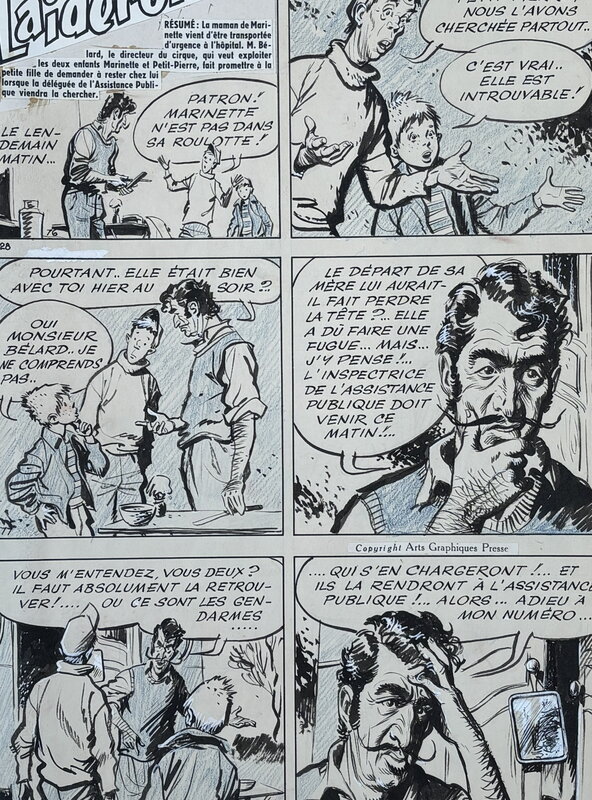 Noël Gloesner, Laideron l'enfant de la balle - parution dans le Journal de Nano et Nanette - Comic Strip