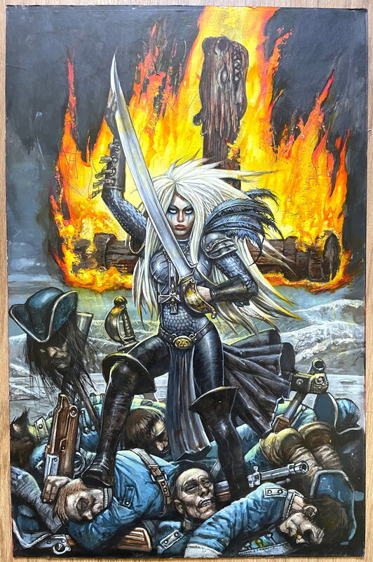 Bisley - Painting Jeanne d'Arc - Planche originale