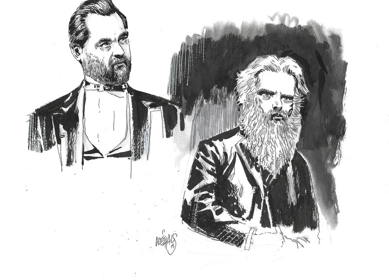 Sébastien Göethals, Dessin de recherches - Original Illustration