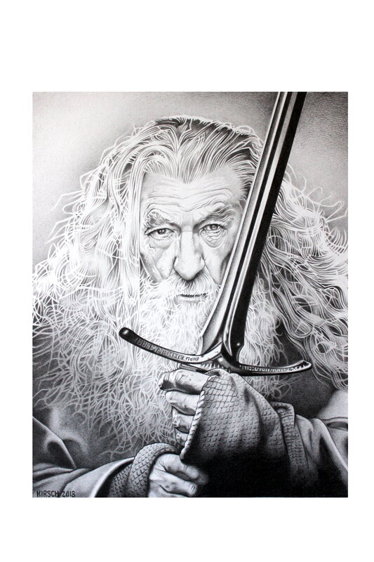 Gandalf par Philippe Kirsch - Planche originale
