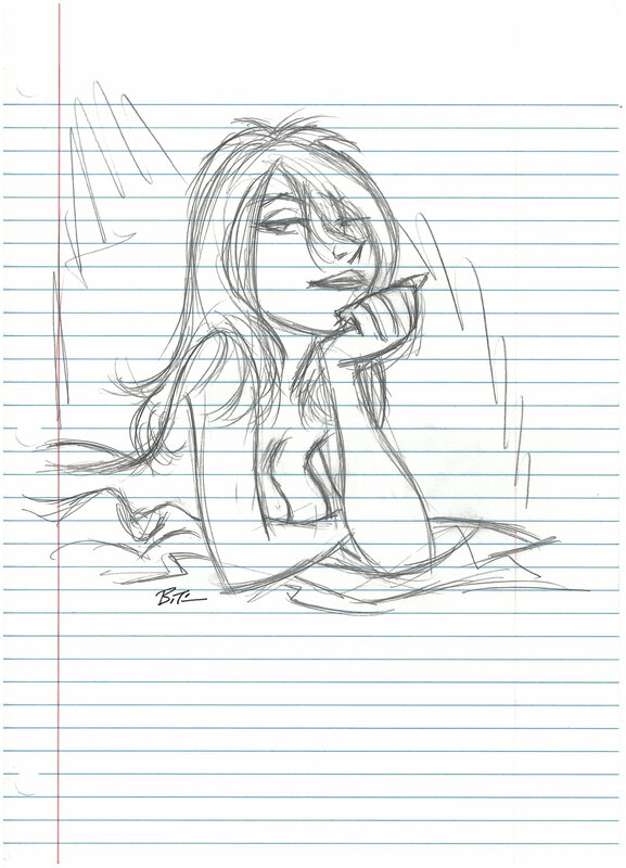 Illustration Prelim par Bruce Timm - Dédicace