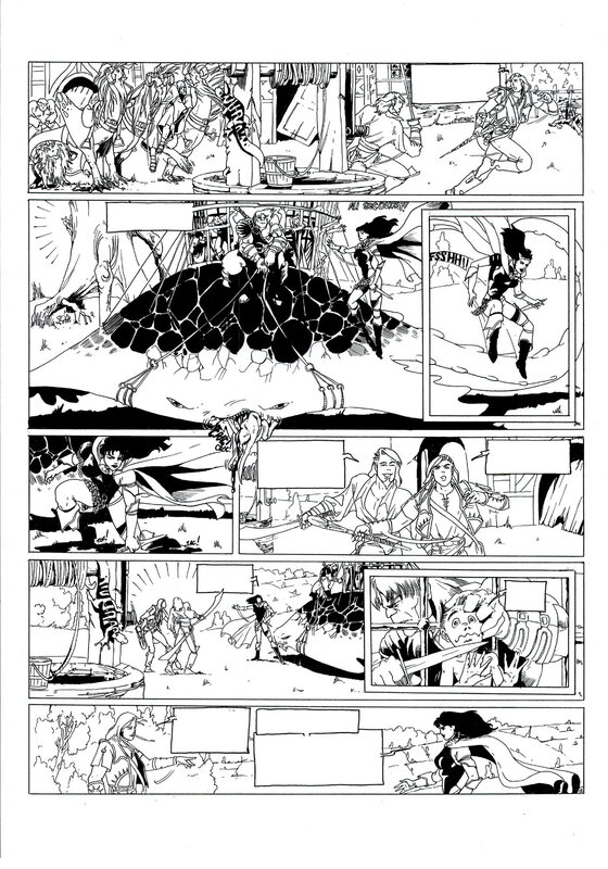 Philippe Bringel, Planche 12 N&B de Jad-Kan 