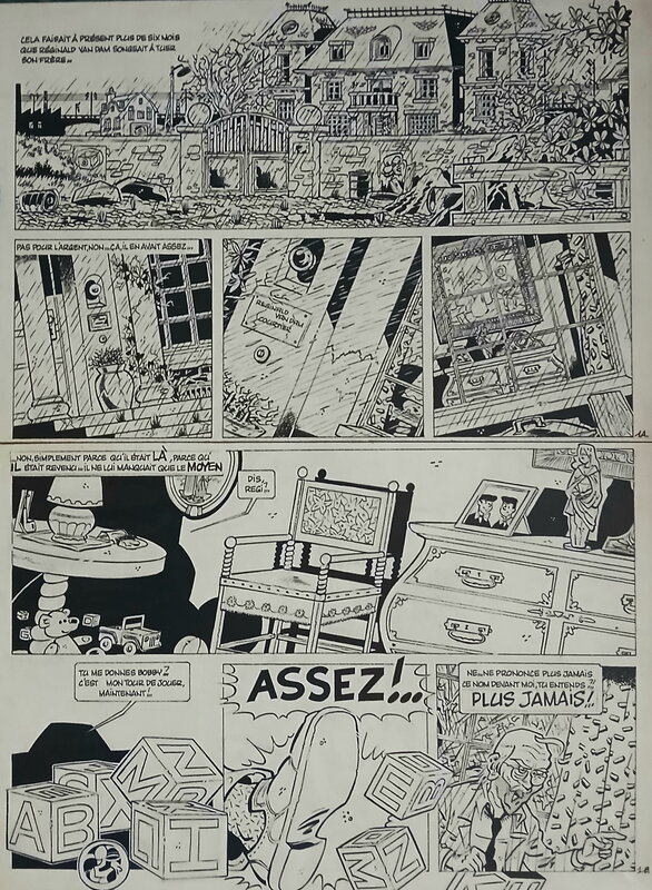 Julie Brizard - Le Cheval à bascule - page 1 - Urbain - Planche originale