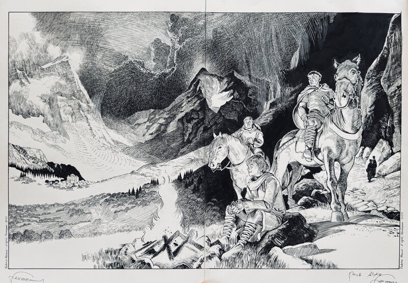 Fabrice Neaud, Hermann, Neaud - Hommage à Bois Maury d’Hermann - tome 7, William - Illustration originale
