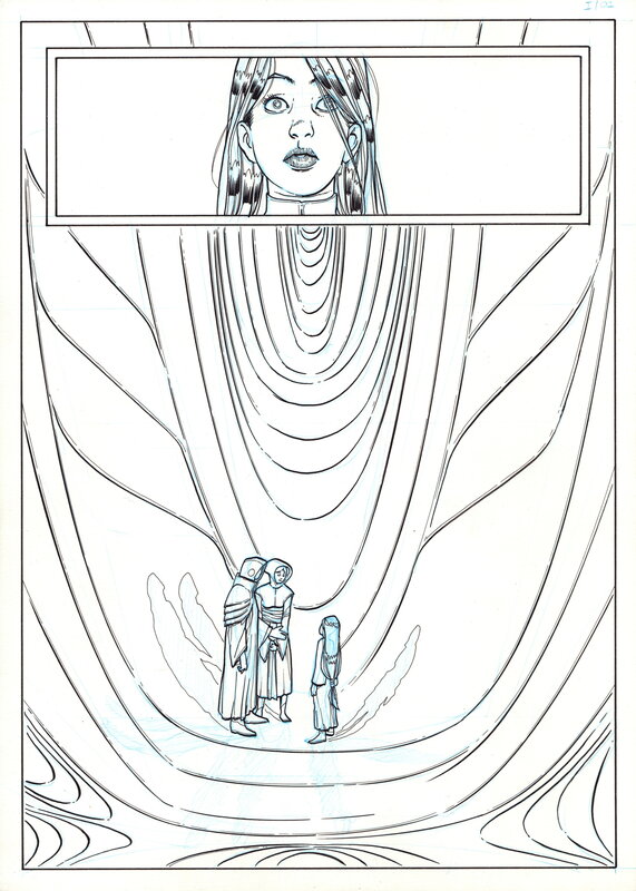 En vente - Luca Enoch, Lilith #1 [Le signe du criquet] - Planche originale
