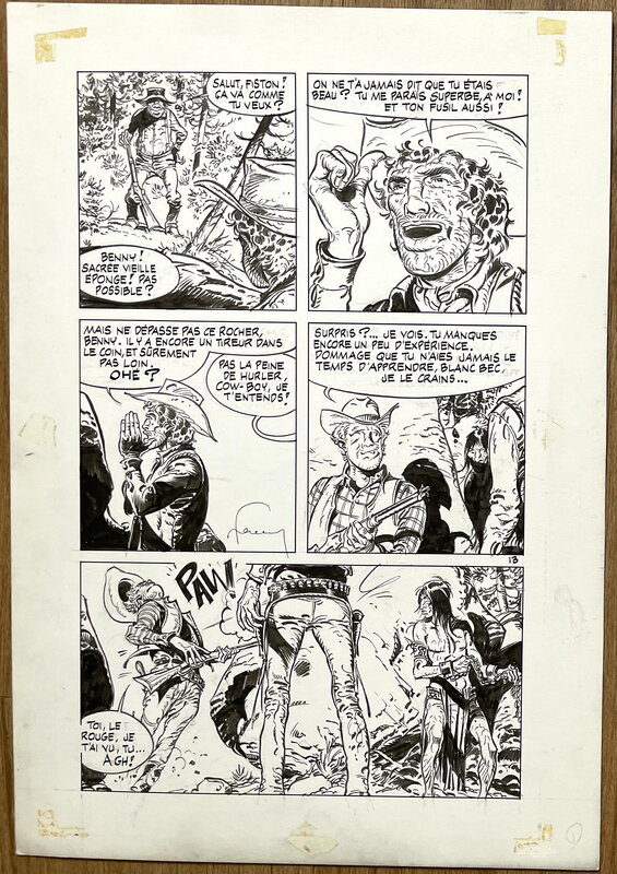 Hermann - Red Dust Page - Planche originale
