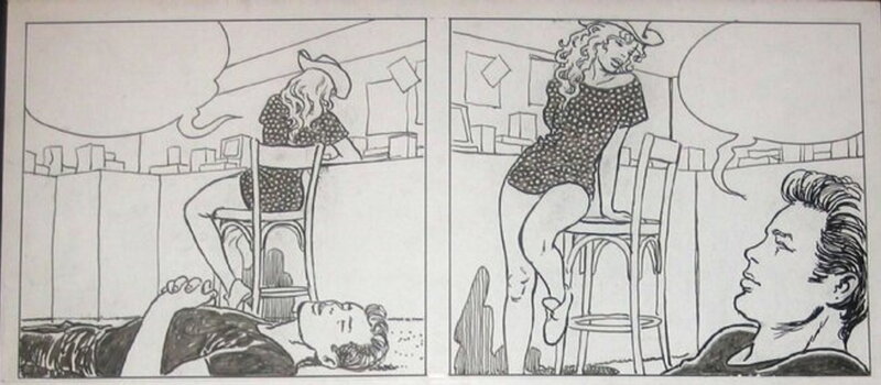 En vente - Milo Manara, Declic 2 - Page 44, Strip 130 - Planche originale