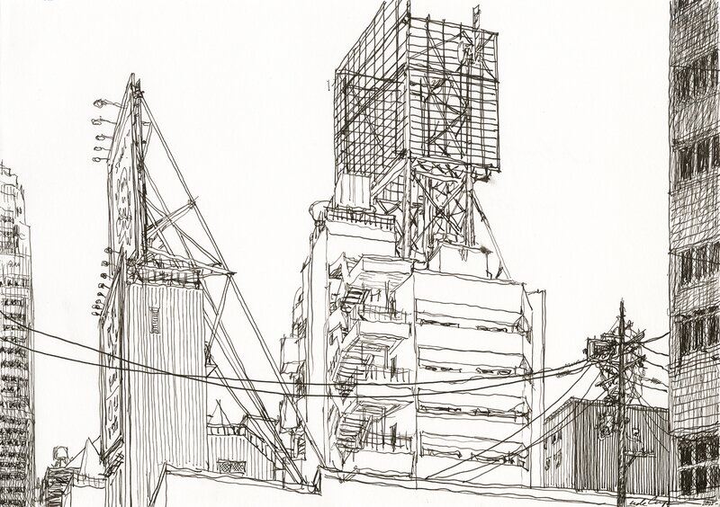 For sale - Nicolas De Crécy, Illustration originale Sans titre – REF 13 - Original Illustration