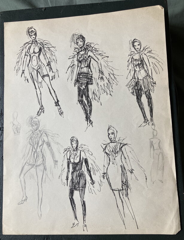 Robert Gigi, Recherche de personnage féminin. - Œuvre originale