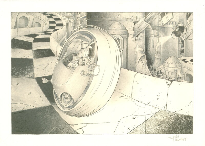 For sale - Fabrice Lebeault, Horologiom - Illustration 14 - Original Illustration