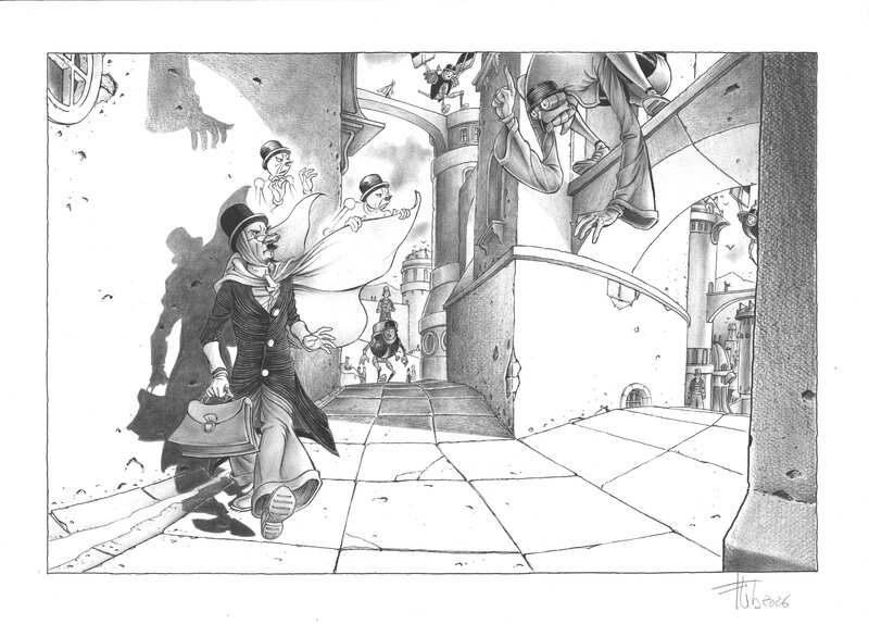 For sale - Fabrice Lebeault, Horologiom - Illustration 15 - Original Illustration