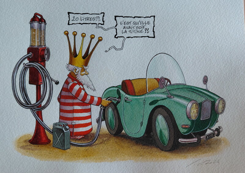 Titine a soif par Turf - Illustration originale