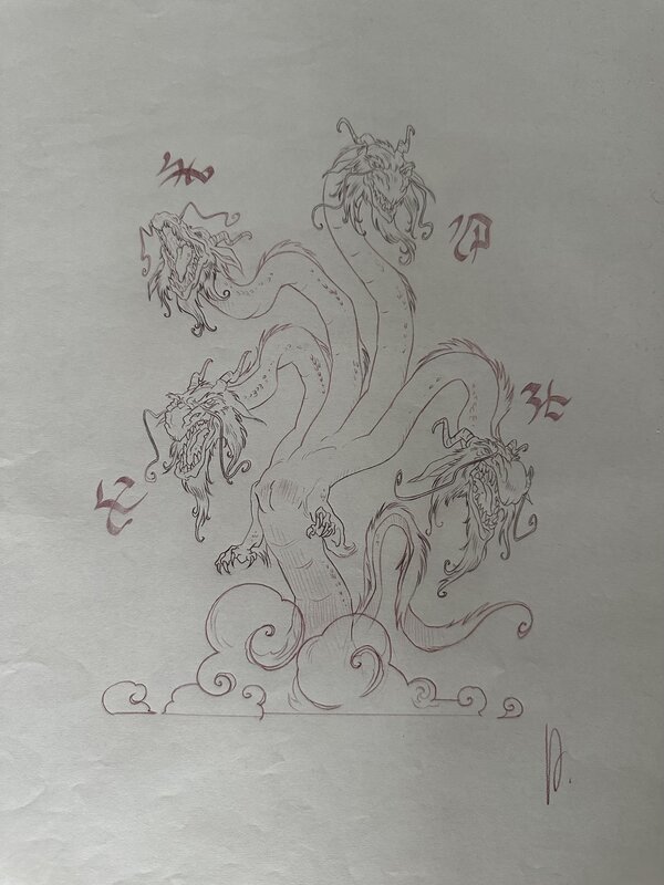 For sale - Dragons by Virginie Augustin - Original Illustration