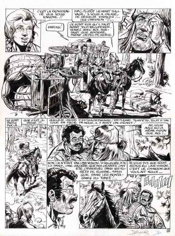 Buddy Longway par Derib - Planche originale