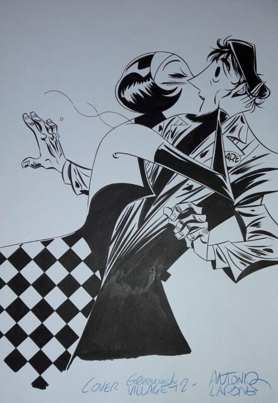 Lapone : Greenwich Village tome 2 - Planche originale