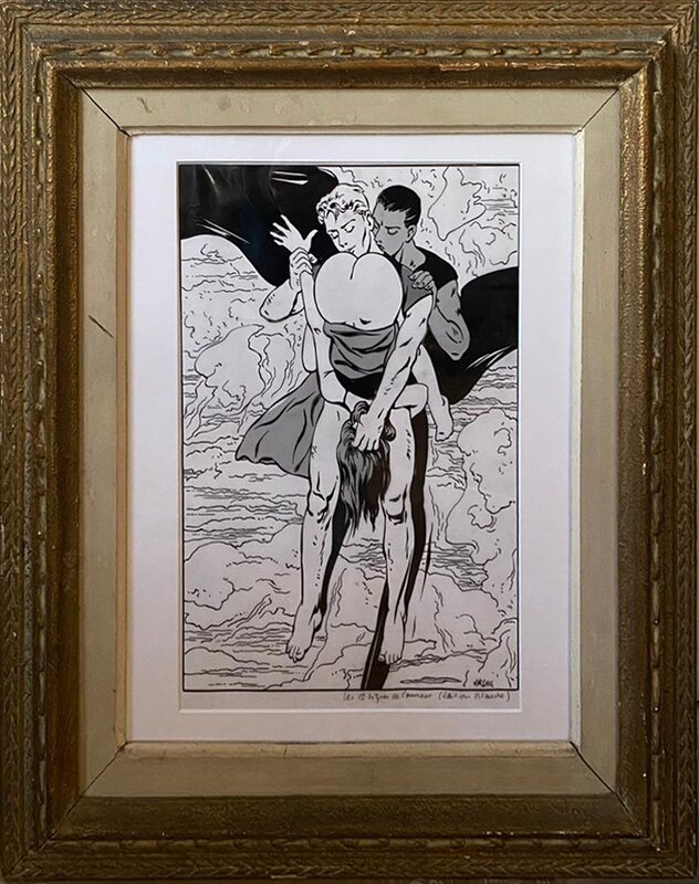 For sale - Alex Alex Varenne, Les 12 signes de l'amour - Original Illustration