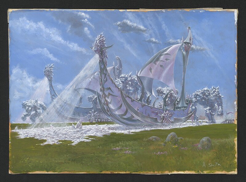 For sale - Adrian Smith, Chronopia Elf Ice Ship - Comic Strip