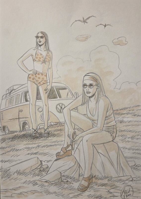 André Taymans, Eden - Illustration ex-libris pour le festival bd de Nandrin - Illustration originale