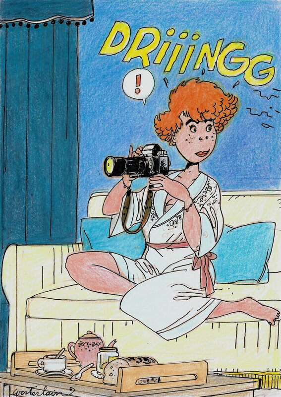 Marc Wasterlain, Jeannette Pointu - Illustration originale - Illustration originale