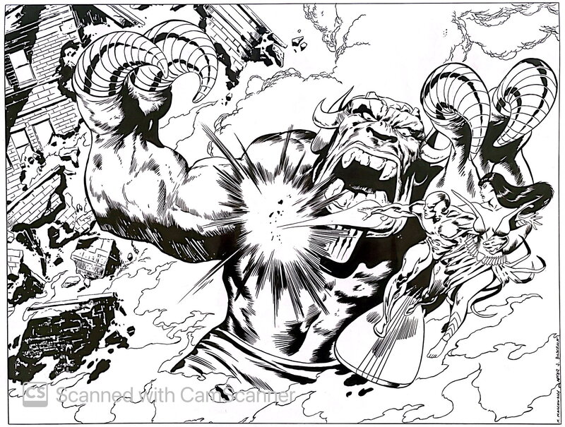 John Buscema, Jack Abel, Michael Maikowsky, Marvel Fanfare - Cover - T51 - Couverture originale