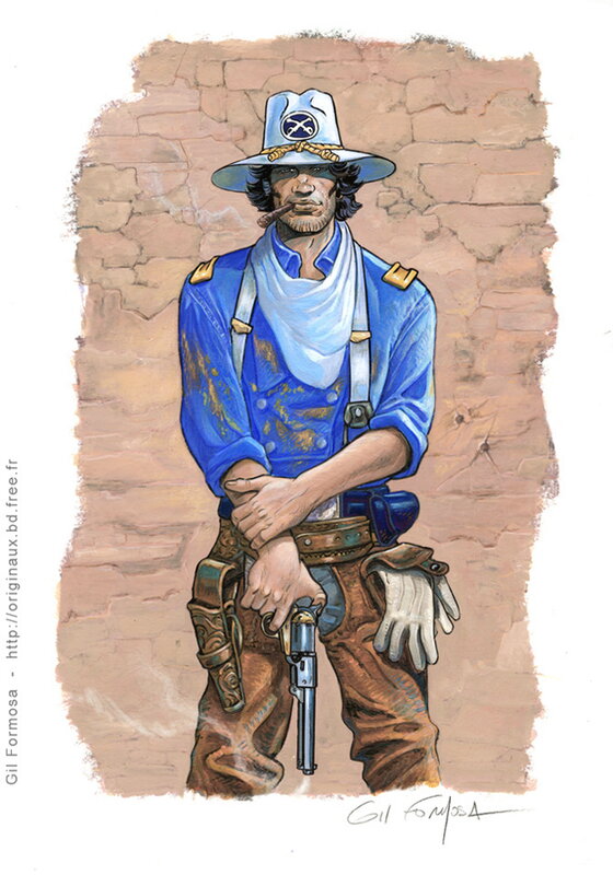 Gil Formosa, Lieutenant Blueberry - Gun - Comic Strip