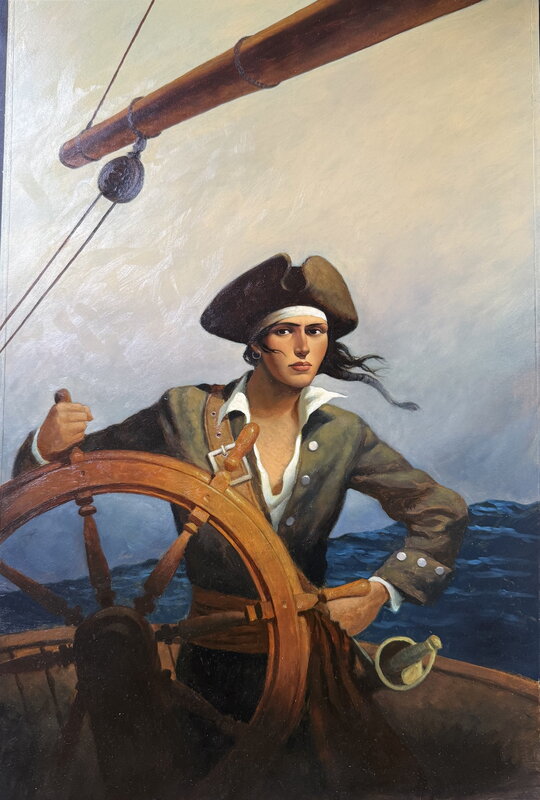 Francois Roca - La reine des pirates - Couverture originale