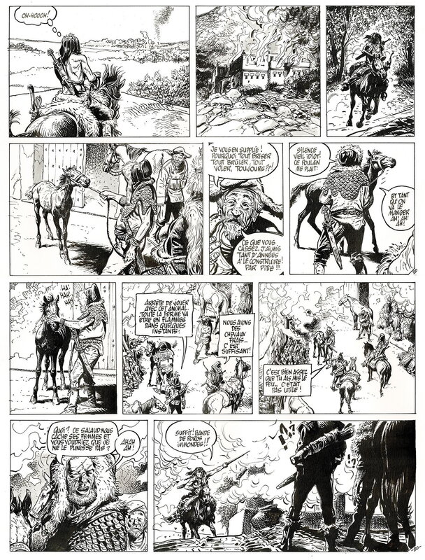 Franz, Poupée d'ivoire - Le tombeau Scythes - Planche originale
