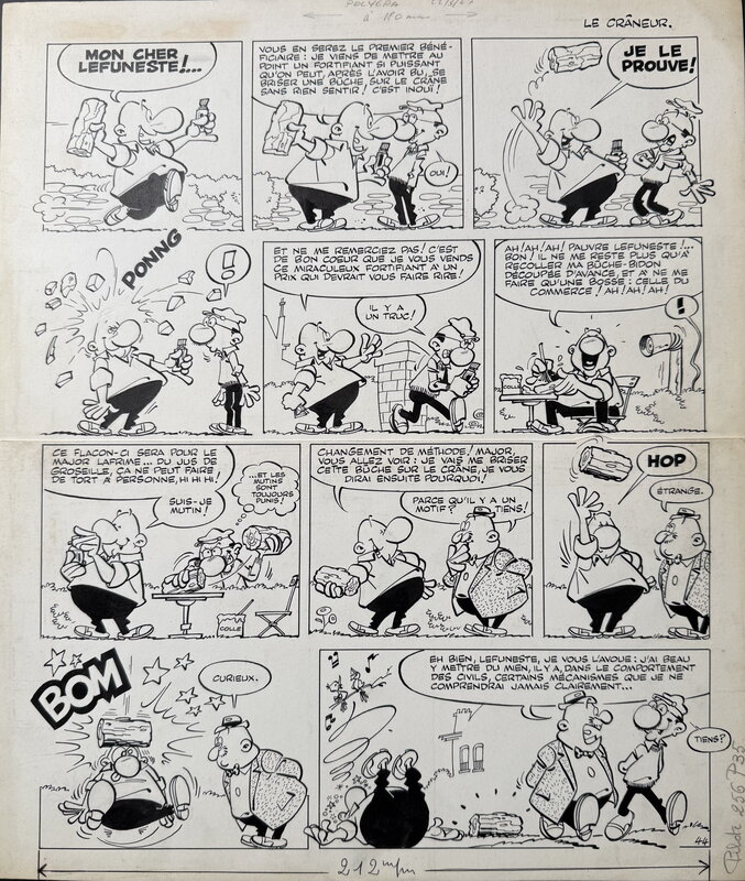 Greg, Achille Talon - le crâneur - 1964 - Planche originale