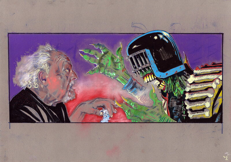 Stewart Kenneth Moore, JUDGE DEATH: Original art from ENDGAME. - Planche originale