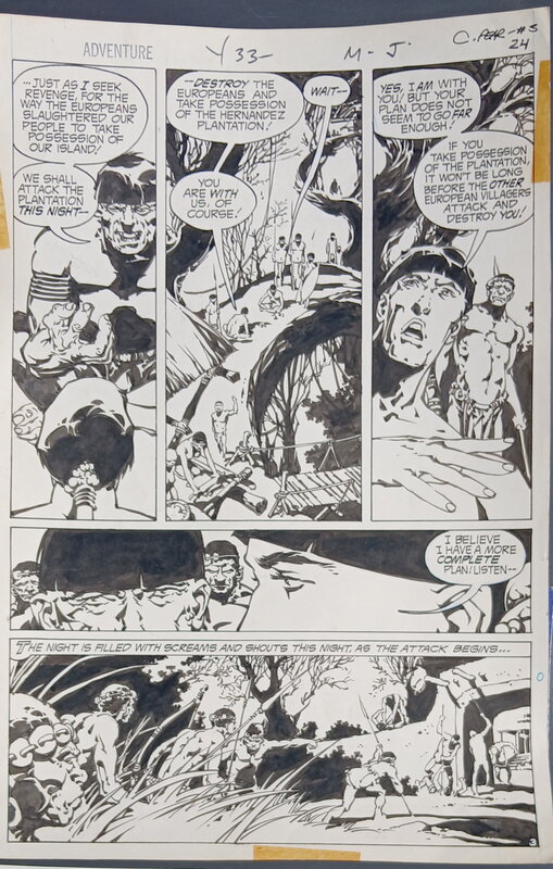 En vente - Captain FEAR par Alex Niño - Planche originale