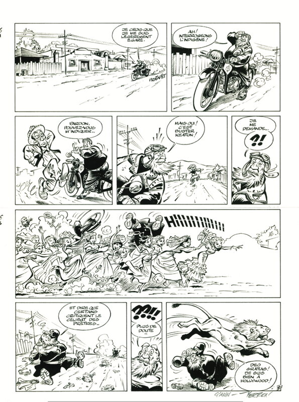 En vente - Odilon Verjus par Laurent Verron - Planche originale