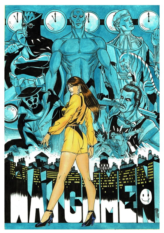 The WATCHMEN by Philippe Bringel - Original Illustration