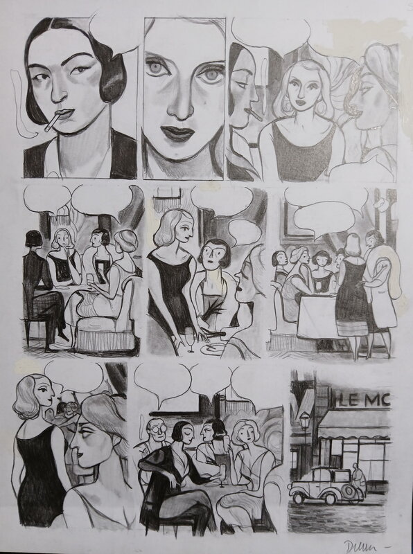 Tamara DE LEMPICKA par Daphné Collignon, Virginie Greiner - Planche originale