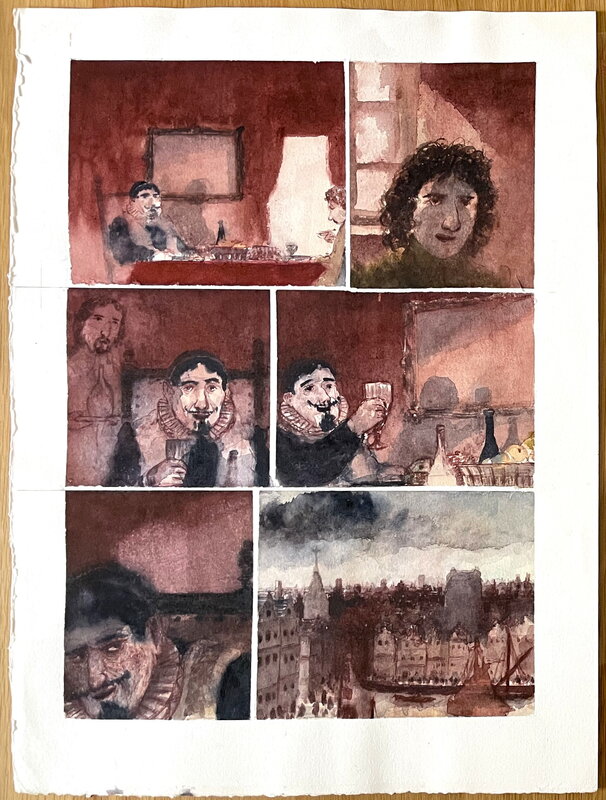 Deprez - Rembrandt Page - Planche originale