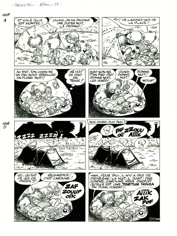 En vente - Boule & Bill par Laurent Verron - Planche originale
