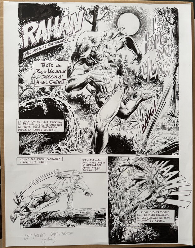 Rahan par André Chéret - Planche originale