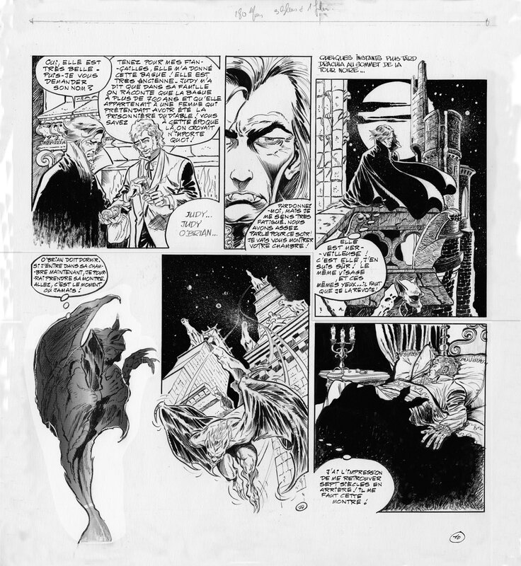 Dracula P10 par Gil Formosa - Planche originale